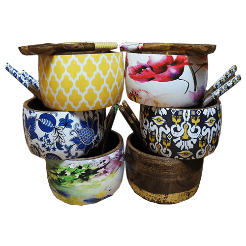 Carousel Image of Wooden Bowls and Spoons
