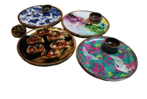 Image of Handcrafted Mangowood Serving Set