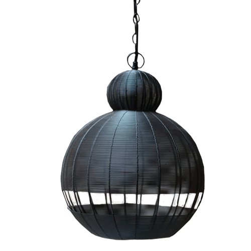Image of a Black Nest Lamp