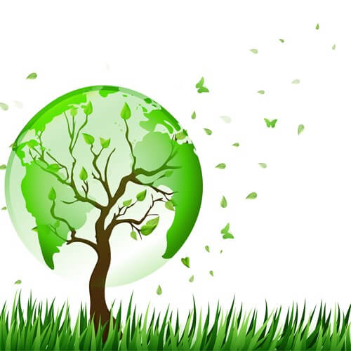 Image showing enviroment friendliness. Green earth and sustainability.